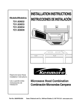 Kenmore 72163659301 Installation guide