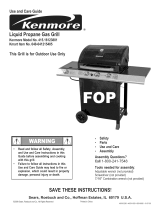 Kenmore 464311009 - 596 sq. in 3 Burner Gas Grill Owner's manual