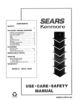 Kenmore 9114803592 Use Owner's manual
