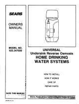 Kenmore 625347030 Owner's manual