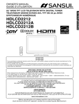 Sansui HDLCD2212A Owner's manual