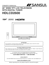 Sansui HDLCD3200A Owner's manual