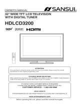 Sansui HDLCD-3700 Owner's manual