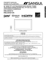Sansui HDLCD3212 Owner's manual