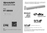 Sharp HT-SB500 Owner's manual