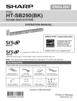 Sharp HT-SB250 Owner's manual