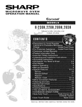 Sharp R-230HW Owner's manual