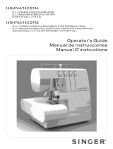 SINGER 14CG754 Owner's manual