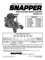 Snapper 3011523BV Owner's manual