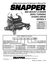 Snapper NZM21522KWV (85674) Owner's manual