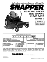 Snapper NZM19480KWV Owner's manual