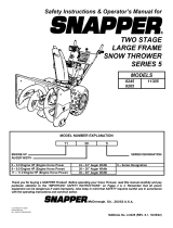 Snapper 8245 Owner's manual
