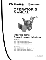 Snapper I5225 Owner's manual