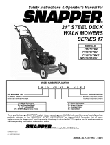 Snapper WP2167517BV Owner's manual