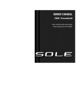 Sole F60 Owner's manual