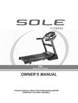 Sole F63 Owner's manual