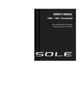 Sole F85-2013 Owner's manual