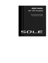 Sole F63-2013 Owner's manual