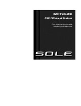 Sole E98-2013 Owner's manual