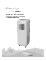 Soleus Air SG-PAC-08E3 Owner's manual