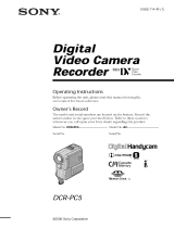 Sony DCR-PC5 Owner's manual