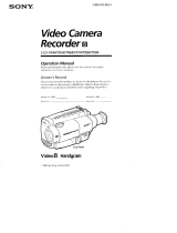Sony CCD-TR44 Owner's manual