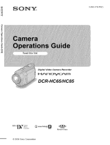 Sony DCR-HC65 Owner's manual