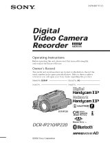 Sony DCR-IP220 Owner's manual