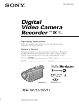 Sony DCR-TRV17 Owner's manual