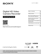 Sony HDR-CX220/R Owner's manual