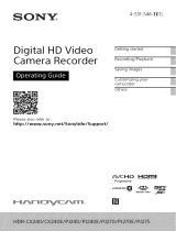 Sony HDR-PJ275B Owner's manual