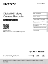 Sony HDR-PJ380/R Owner's manual