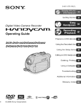 Sony DCR-DVD105 Owner's manual