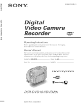 Sony DCR-DVD101 Owner's manual