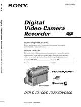 Sony DCR-DVD300 Owner's manual