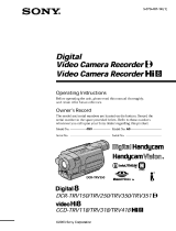 Sony DCR-TRV250 Owner's manual