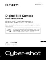 Sony DSC-W210 Owner's manual