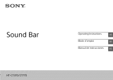 Sony HT-CT770 Owner's manual