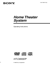 Sony HT-C800DP Owner's manual