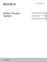 Sony Ht-Ct660 Owner's manual