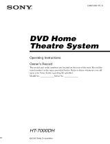 Sony HT-7000DH Owner's manual