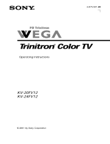 Sony KV-20FV12 Owner's manual