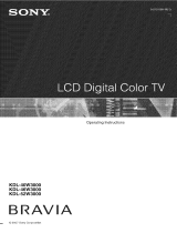 Sony KDL-52W3000 Owner's manual