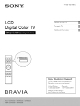 Sony XBR-52HX909 Owner's manual