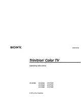Sony KV-20V80 Owner's manual
