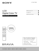 Sony KDL-52EX700 Owner's manual