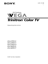 Sony KV-27FS13 Owner's manual