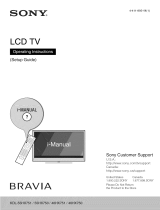 Sony KDL-46HX750 Owner's manual