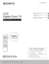 Sony XBR-52LX900 Owner's manual