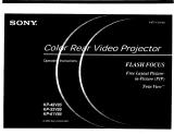 Sony KP-53V85 Owner's manual